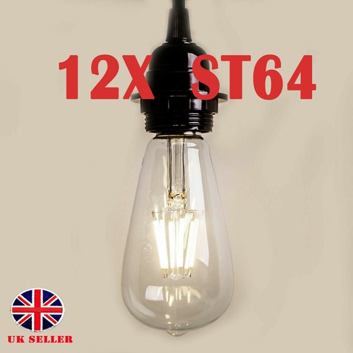 E27 12w st64 warm - 8x,