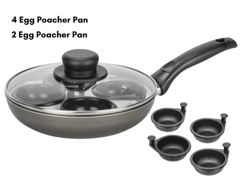 Egg poacher pan with - 4,