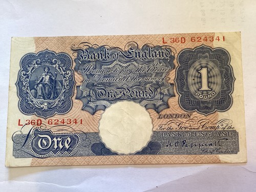 Banknote england one pound - one,