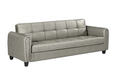3 Seater Zinc PU Leather Sofa