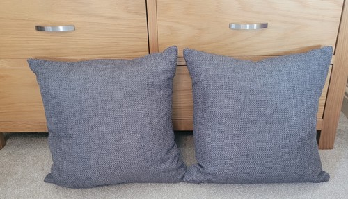 Dunelm grey cushions 43x43 - x,