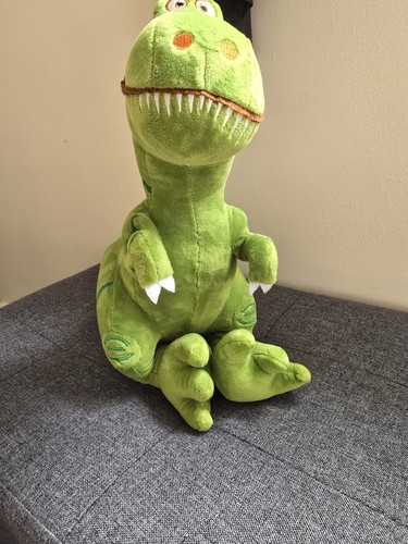 Green plush tyrannosaurus rex - green,