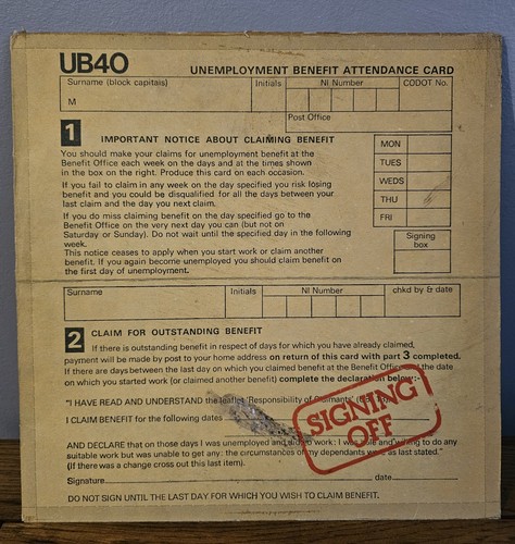 Ub40 signing off - signing,