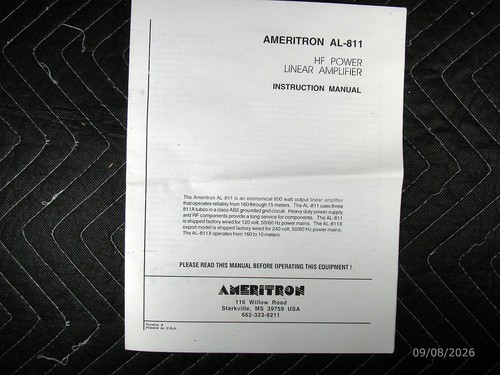 Genuine ameritron 811 hf - ameritron, al-811