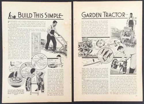 Walk behind garden tractor - walk,