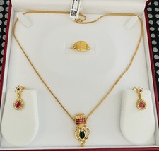 22 ct indian gold plated Necklace set