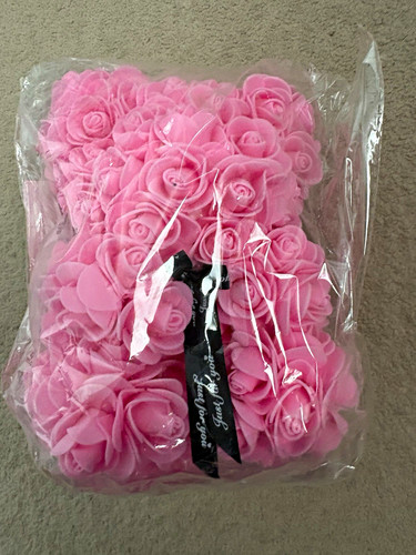 Pink artificial rose - pink,