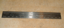 BLUE POINT GAM 2A PRECISION 6" RULER & DECIMAL EQUIVALENTS ENGINEERS TOOL MAKERS