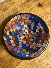 19cm Coloured Block Round