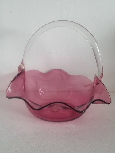 Hand blown cranberry glass - blown,