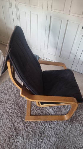 Ikea chair poang black - ikea,