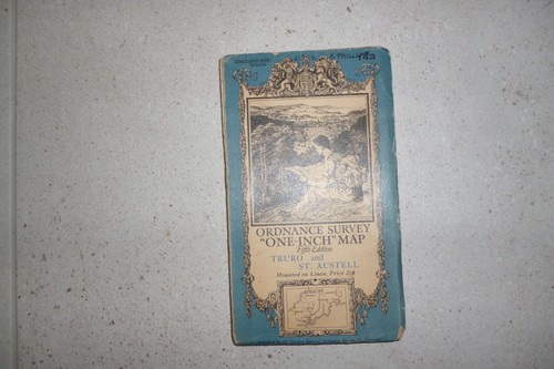 Vintage ordnance survey map - vintage,