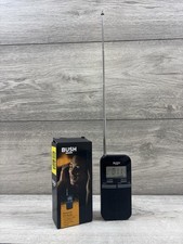 BUSH Portable Pocket Battery Radio with Headphone Jack - Black