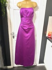 Alfred Angelo approx size 14 / 16? purple prom / bridesmaid dress satin wedding