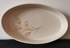 Simpsons Oven Ware Oval Dish Crocus Pattern Vintage