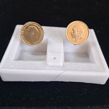 Vintage  Coin George V Farthing Cufflinks