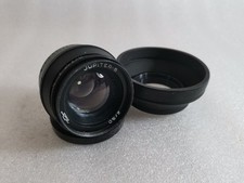 Jupiter-8, 2/50 mm Lens. 39mm Screw Mount & Lens Hood & M42 Adaptor ID4488 B64