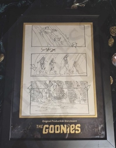 The goonies storyboard framed - ,