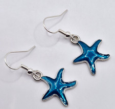 BLUE ENAMEL STARFISH HOOK