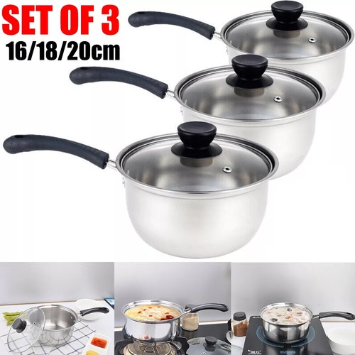 3pcs induction saucepan set - induction,