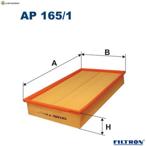 Air filter 165 for - air, volvo