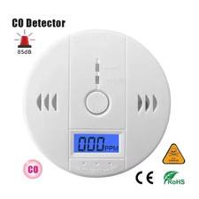 Carbon Monoxide Detector Warning Alarm Sensor LED Digital Battery UK