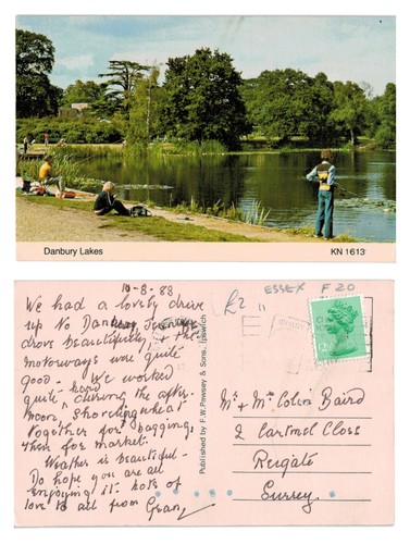 Postcard danbury lakes - -,