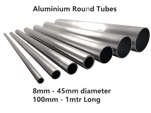 Aluminium round tube 8mm - tube,