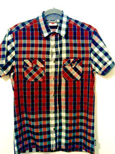 Lee Cooper, short sleeve, check, shirt, size small
