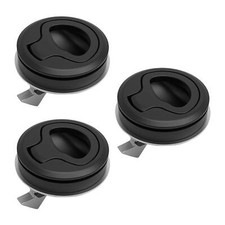 3Pcs Flush Pull Latch Round