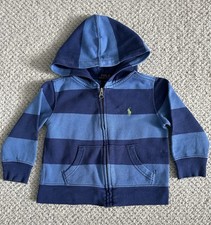 Baby Boys Blue Striped Cotton