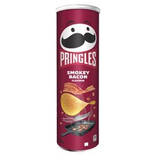 Pringles Smokey Bacon Flavour Crisps 185g