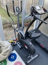 Exercise Bike Elliptical Cross Trainer 2 in 1 Cardio Fitness Workout Machine