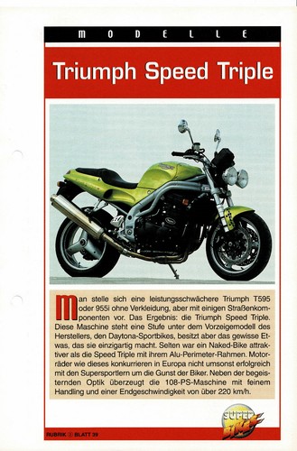 Triumph speed triple - speed,