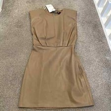 Zara faux leather tan - faux,