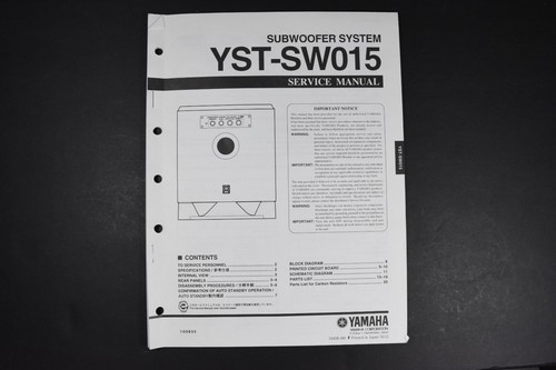 Yamaha yst sw015 subwoofer - yamaha,