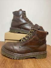 Dr Martens Vintage Made in England Brown Leather Walking Hiking Boots UK 8 EU 42