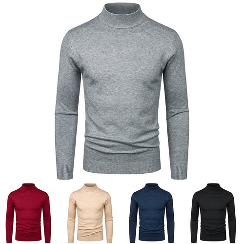 Half turtleneck sweater long - half,