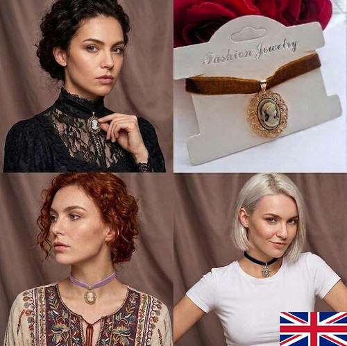 New cameo choker necklace - ,