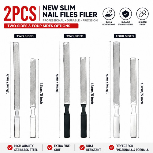 2pcs stainless steel - steel, nail