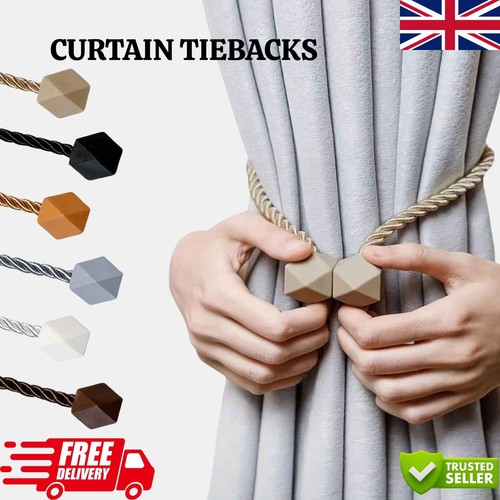 Curtain tie backs - 2x, clips