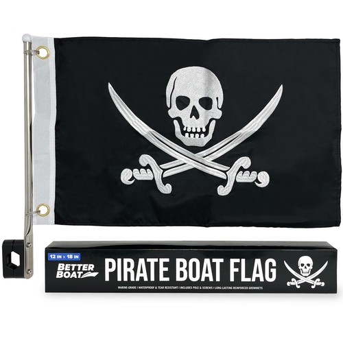 Pirate flag for - boat, pole