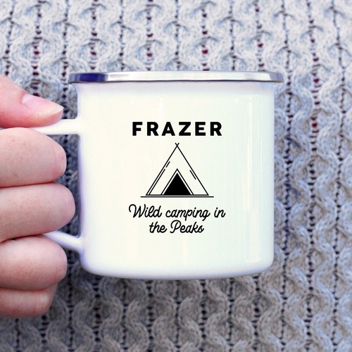 Personalised camping mug - mug, tin