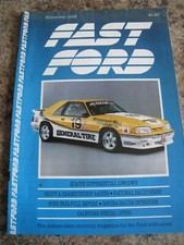 FAST FORD MAGAZINE NOV 1988 QUAIFE DIFFERENTIAL DAVINA GALICA NATIONAL RALLY SCE