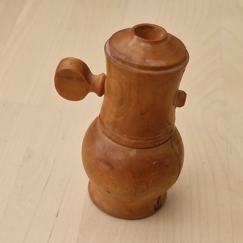 Antique turned wooden treen - turned,