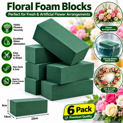 Premium wet florist foam - wet,