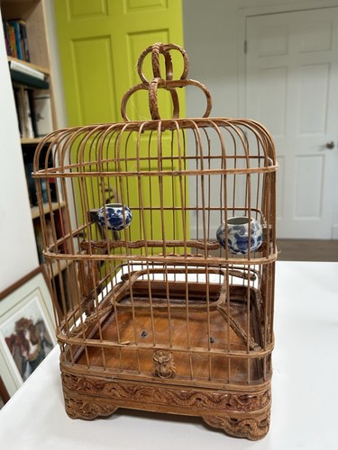 Antique chinese bird cage - antique,