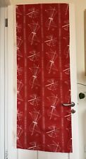 1950s mid-century fabric, Nautilus designer Mary Warren, Red, Heal’s,200 x 120cm