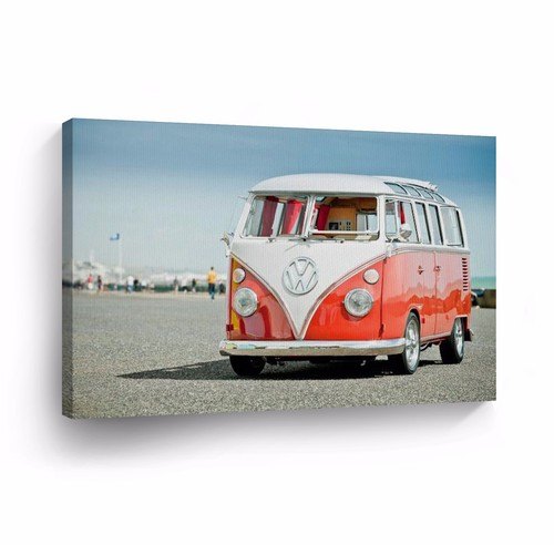 Canvas wall art photo - wall, vw