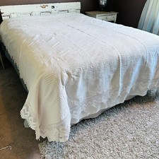 Vtg white cotton heavy